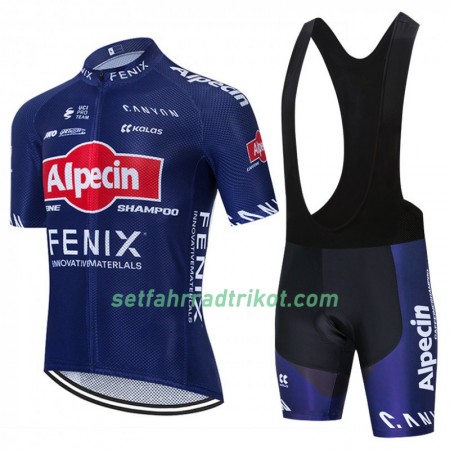 Fahrradbekleidung Radtrikot Kurzarm + Trägershorts 2020 Alpecin-Fenix N001